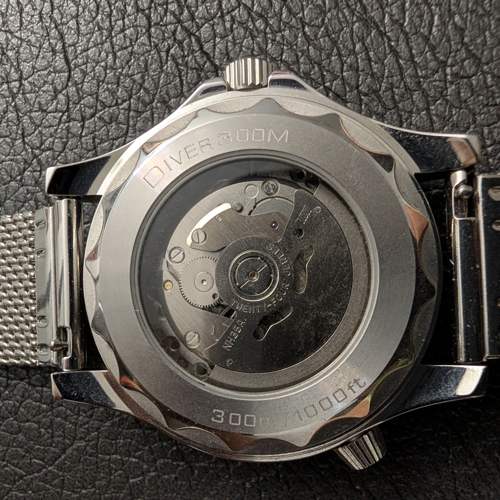 Seiko Automatic Diver Watch Luxury Style Stainless Bracelet - Picture 3 of 4